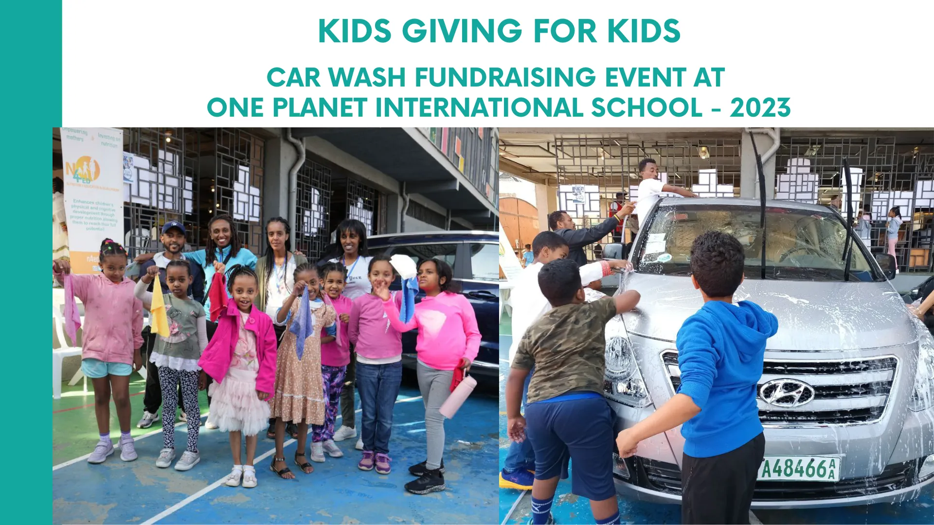 “Kids Giving for Kids” – Car Wash Fundraising Event at One Planet International School