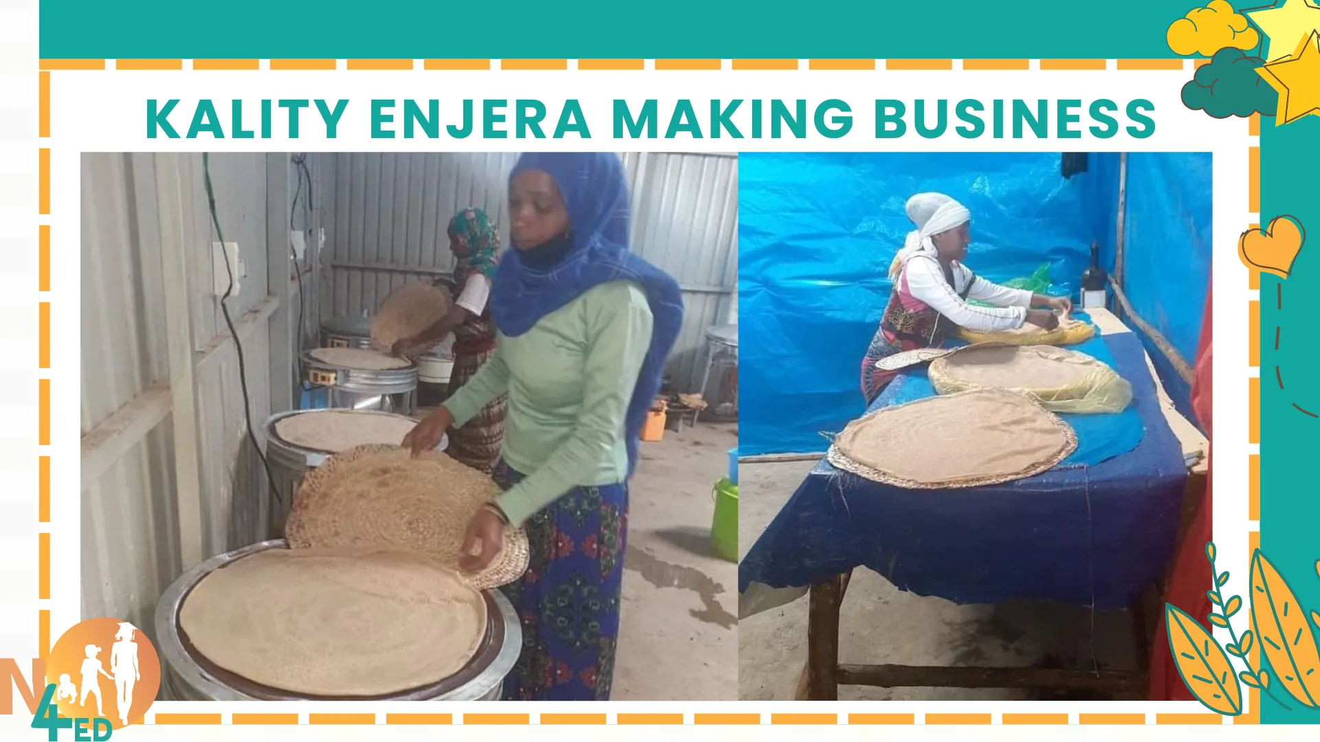Enjera making business for Mothers in Kaliti – Koye Area